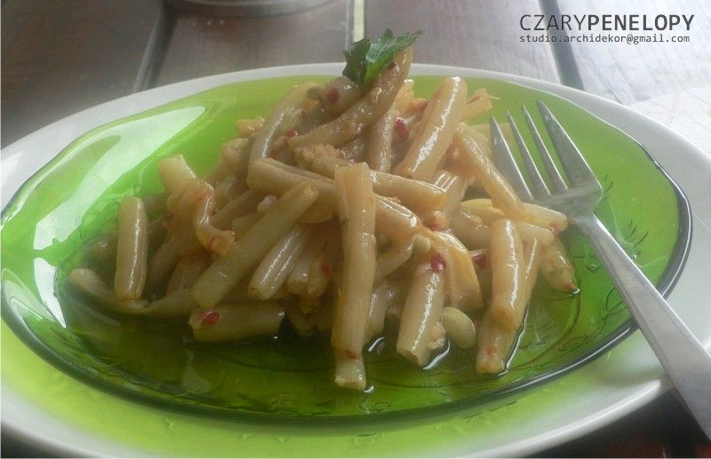 Czary Penelopy: Fasolka szparagowa aglio olio