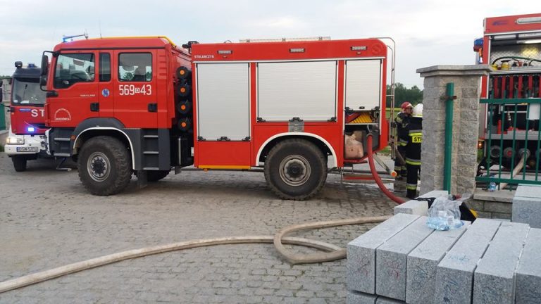Zapaliła się butla z acetylenem