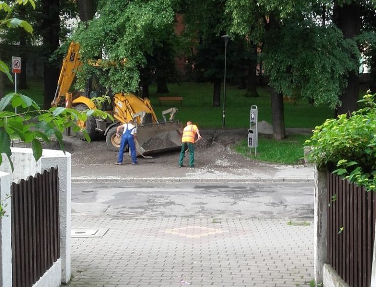 Ruchome piaski w parku na Kanonierskiej
