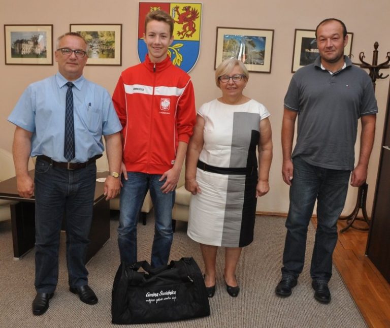 Mistrzowska wizyta w Urzędzie Gminy Świdnica