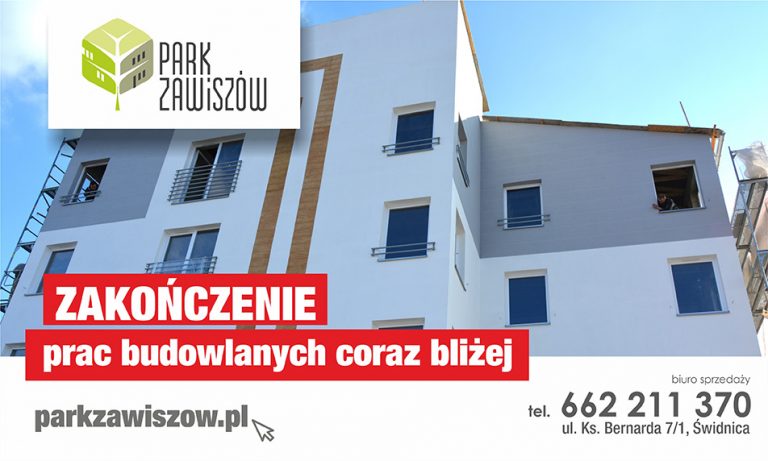 Park Zawiszów pnie się w górę