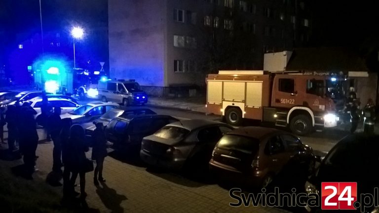 Zadymienie w wieżowcu [FOTO]