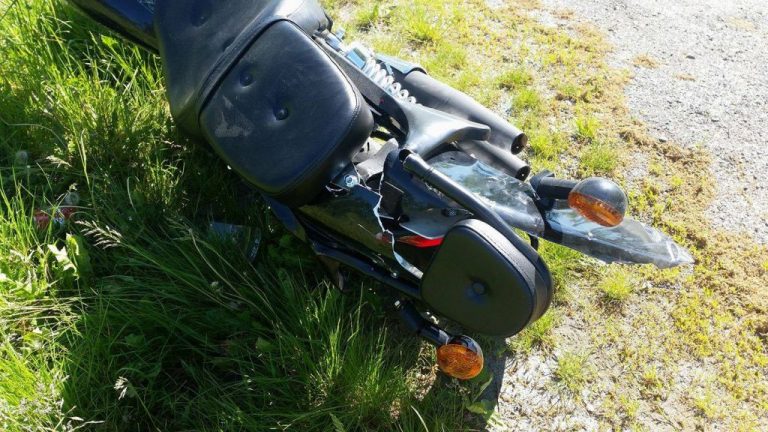 Motocyklista przesadził z prędkością [FOTO]