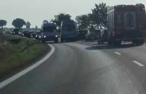 Uwaga! Wypadek na krajowej piątce
