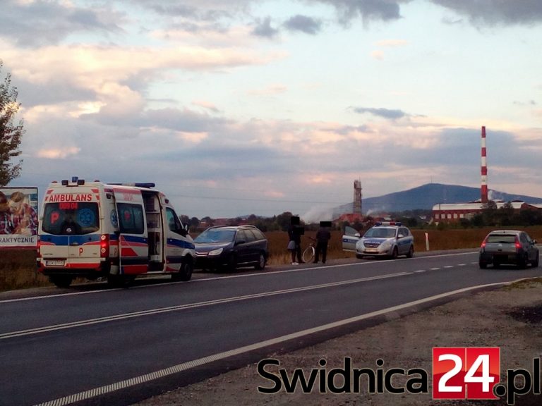 Potrącony rowerzysta trafił do szpitala [AKTUALIZACJA]