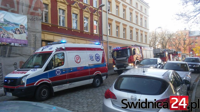 Podejrzenie ulatniania się gazu na ul. Wyspiańskiego