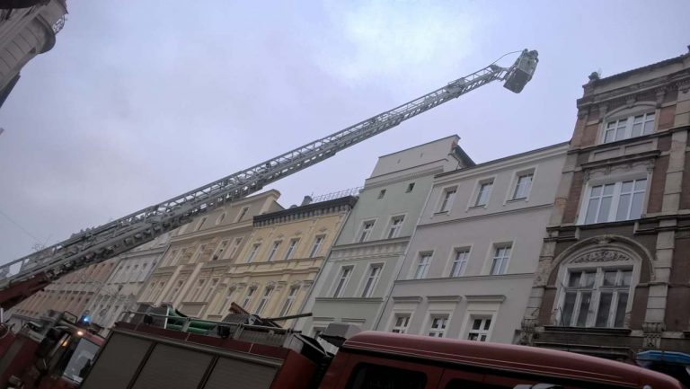 Pożar na ul. Grodzkiej