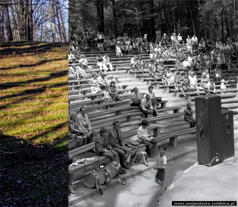 Świdnica wczoraj i dziś. Amfiteatr w Parku Sikorskiego