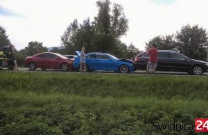 Zderzenie czterech aut w Szczepanowie