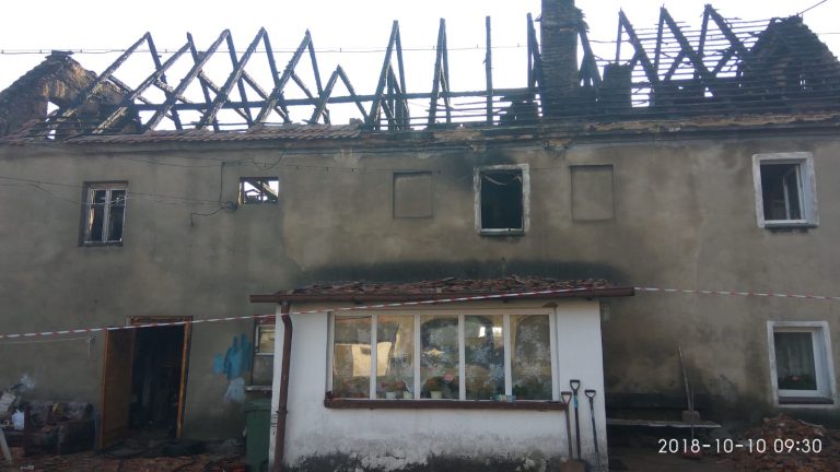 Pożar domu w Mokrzeszowie. Potrzebna pomoc!