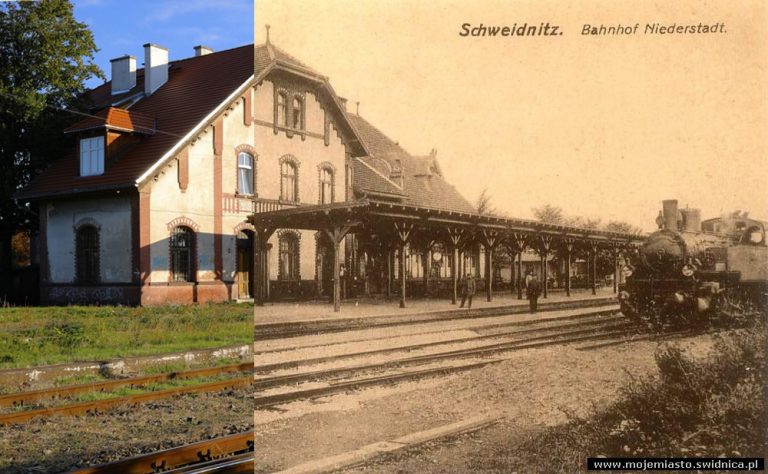 Świdnica wczoraj i dziś. Ul. Jodłowa – dworzec Świdnica Przedmieście
