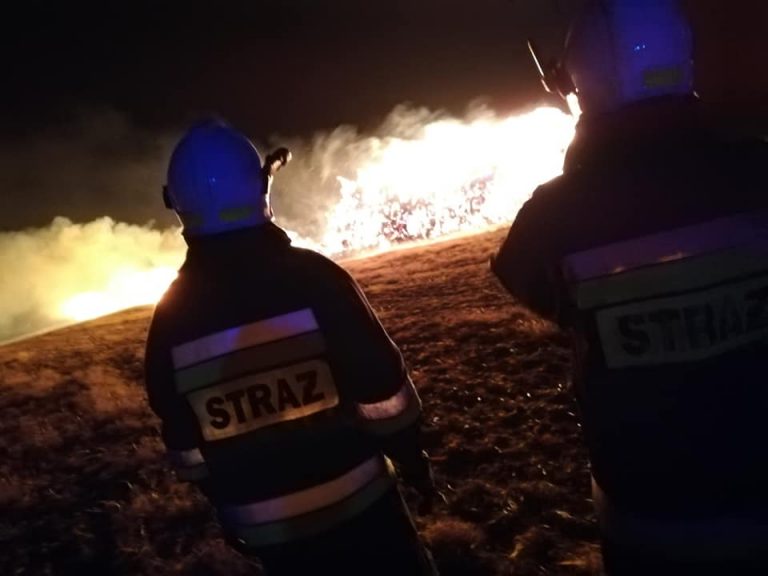 Wieczorny pożar pod Pszennem