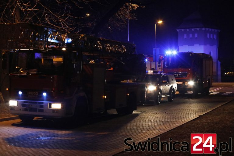 Sygnał o pożarze starego szpitala