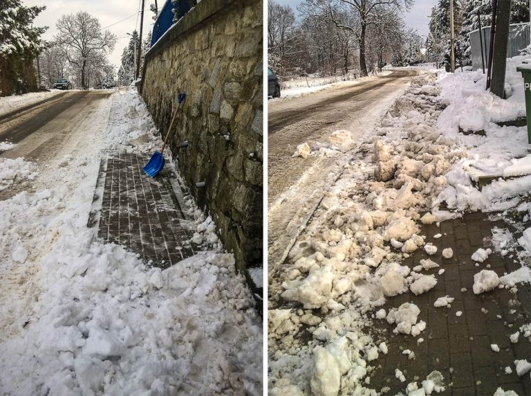 Co odśnieżyli, to im zasypano