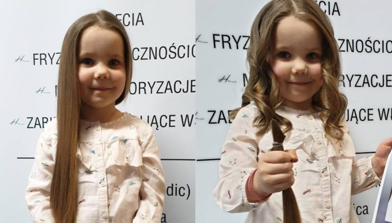 Czteroletnia Maja oddała włosy chorym dzieciom