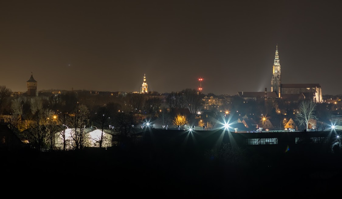 Świdnica nocą, fot. Marek Durski
