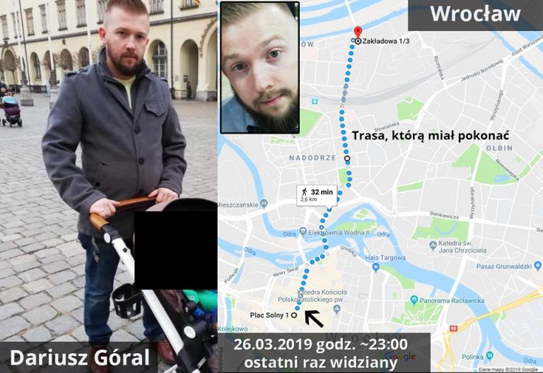 Zrozpaczona żona szuka Dariusza Górala. Czy mógł trafić do Świdnicy?