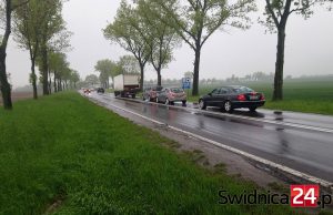 Wypadek między Komorowem a Mokrzeszowem