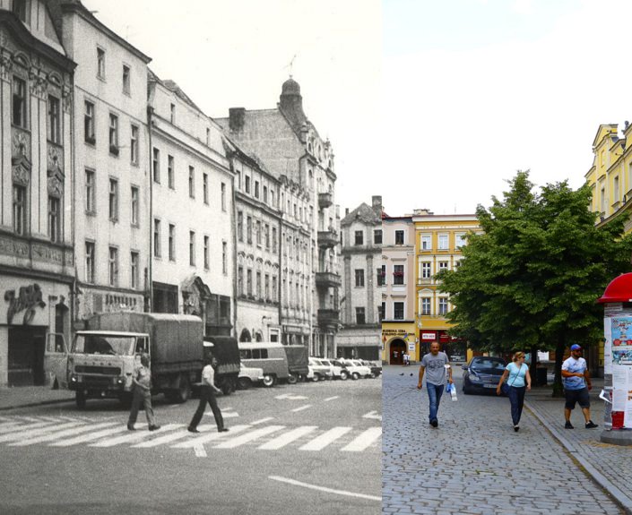 Świdnica wczoraj i dziś. Rynek, pierzeja zachodnia