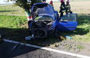 Wypadek na trasie Świdnica-Strzegom