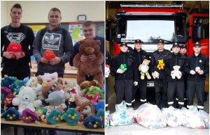 Uczniowie „Mechanika” zebrali 200 maskotek. Pluszaki pomogą podczas strażackich interwencji