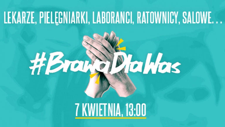 #BrawaDlaWas – zachęcają by podziękować medykom za walkę z epidemią
