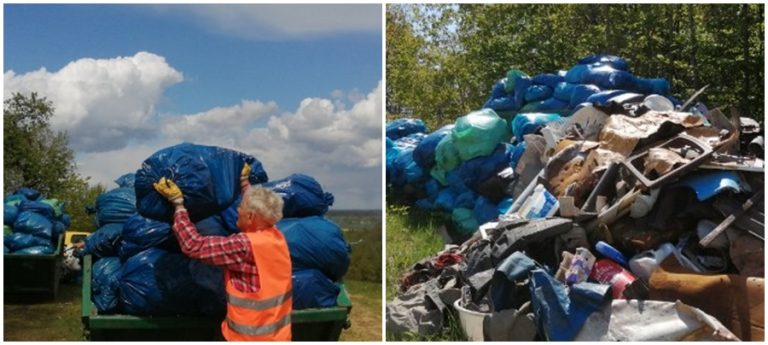Społecznik wysprzątał, gmina Marcinowice wywiozła tylko połowę śmieci