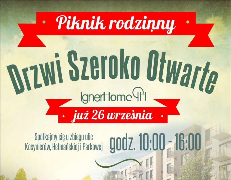 Piknik Rodzinny i Drzwi Szeroko Otwarte  w IgnerHome już 26 września