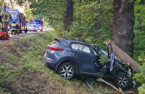 Wypadek na trasie Świebodzice-Dobromierz