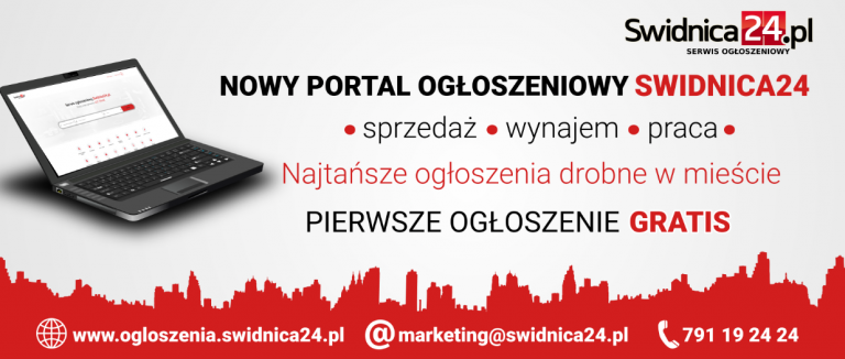 Nowy serwis ogłoszeniowy Swidnica24.pl już działa! Pierwsze ogłoszenie GRATIS!