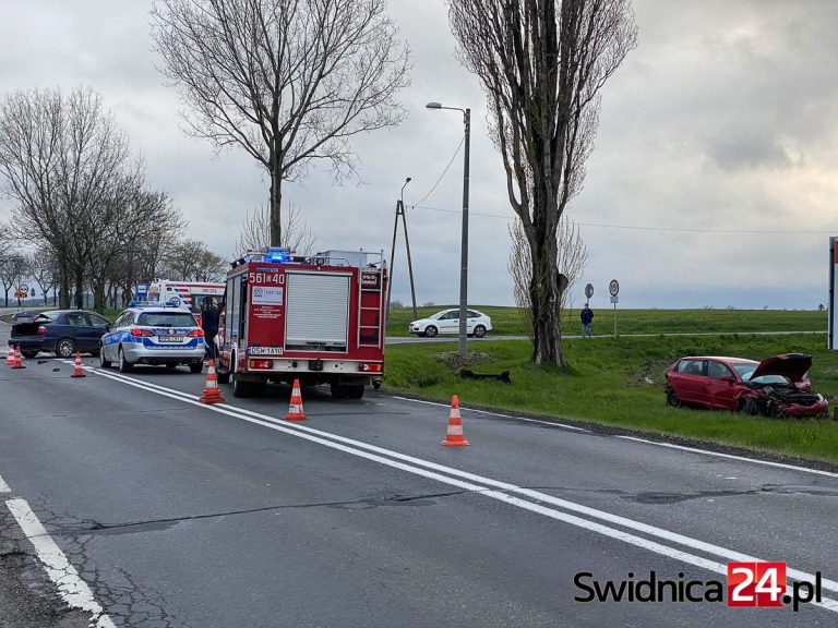 Wypadek na krajowej „trzydziestce piątce” [FOTO]