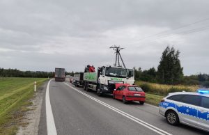 Czołowe zderzenie na drodze krajowej nr 5