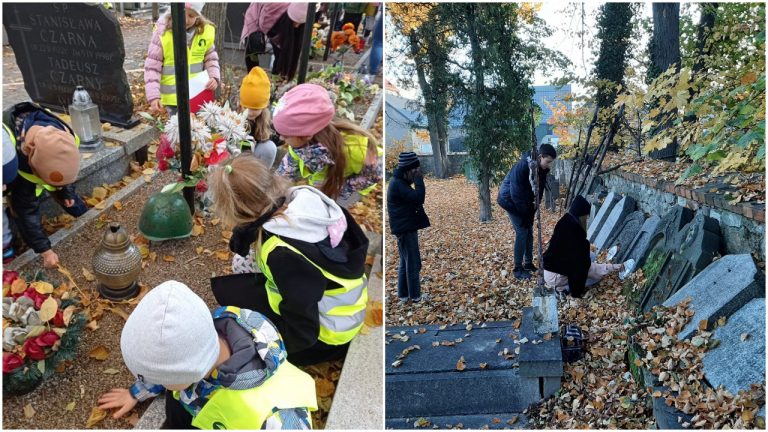 Akcja „Szkoła Pamięta”. Uczniowie zatroszczyli się o opuszczone groby, upamiętnili ważne postaci i wydarzenia [FOTO]