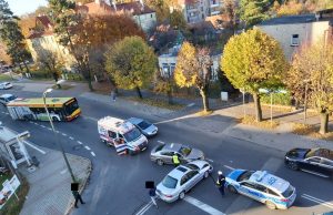 Zderzenie na skrzyżowaniu Łukasińskiego i Gdyńskiej