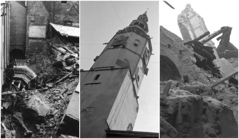 55 lat od zawalenia się wieży ratuszowej. Dlaczego runęła? Jak zmieniała się na przestrzeni wieków? Czy dawniej pracował na niej hejnalista?