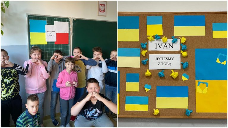 Solidarni z Ukrainą. Szkoły zachęcają do wspierania uczniów pochodzących z Ukrainy [FOTO]
