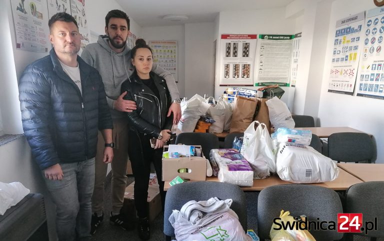 Ukraińcy mieszkający w Świdnicy zbierają dary dla uchodźców