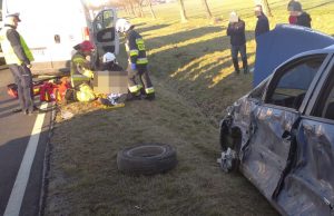 Wypadek na krajowej 35-tce. W karambolu uczestniczyło 6 aut.