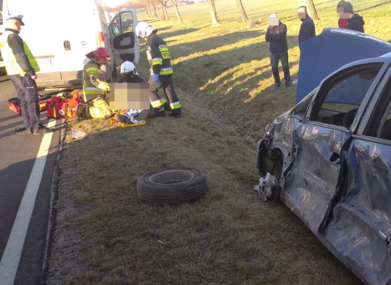 Wypadek na krajowej 35-tce. W karambolu uczestniczyło 6 aut.