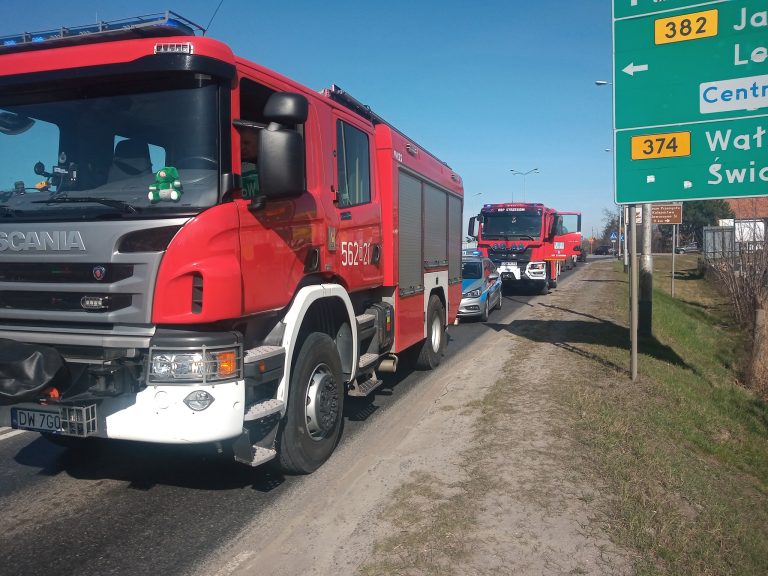 Potrójna kolizja na krajowej „piątce” w Strzegomiu