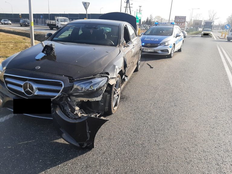 Zderzenie przy wyjeździe z małej obwodnicy