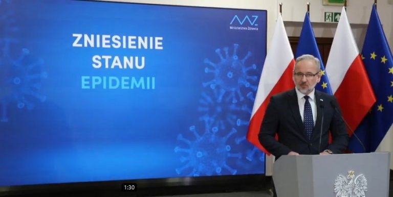 Minister zdrowia znosi stan epidemii w Polsce. „Przełączamy na pomarańczowe światło”