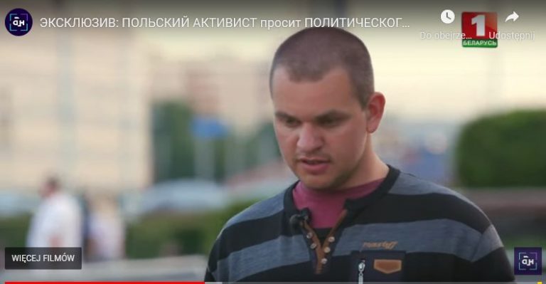 Pochodzący ze Świdnicy Marcin Mikołajek wykorzystywany przez białoruską propagandę