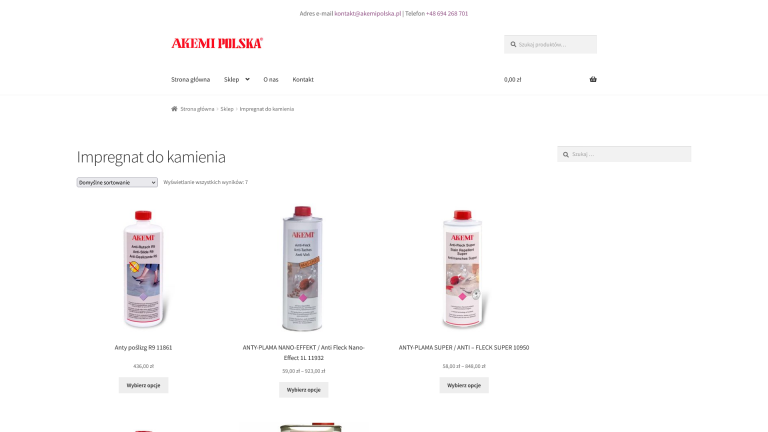 Impregnaty do kamieni naturalnych
