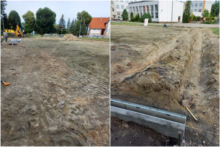 Pszenno. Ruszyła przebudowa szkolnego boiska sportowego [FOTO]