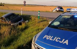 Zderzenie trzech osobówek na łączniku