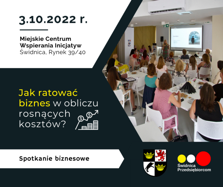 Jak ratować biznes? Spotkanie dla przedsiębiorców ze Świdnicy