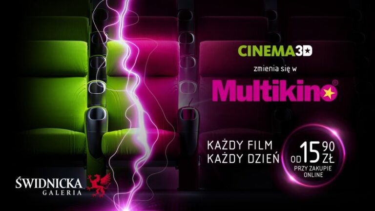 Cinema3D w Świdnicy zmienia się w Multikino