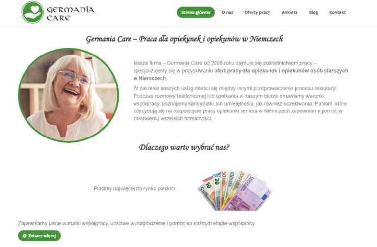 Niemcy – Praca dla opiekunek osób starszych