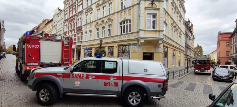 Interwencja strażaków w centrum Świdnicy